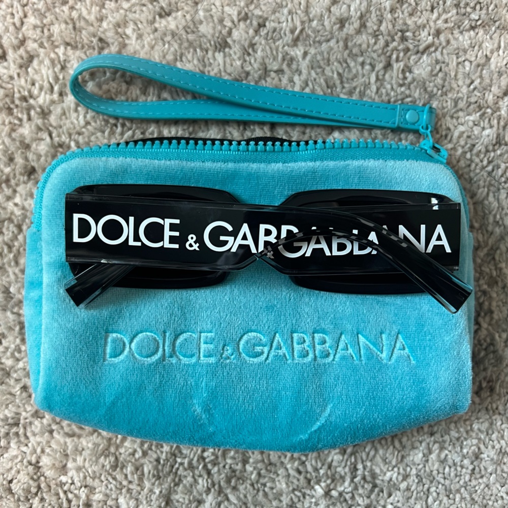 Dolce & Gabbana DG Elastic Sunglasses with Case, Authentic